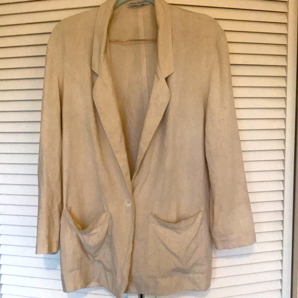 Relaxed Silk Blazer